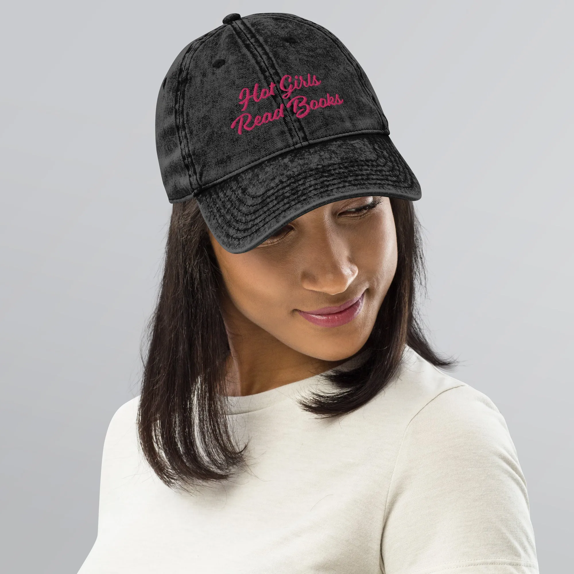 Hot Girls Read Books | Vintage Dad Hat | Embroidered