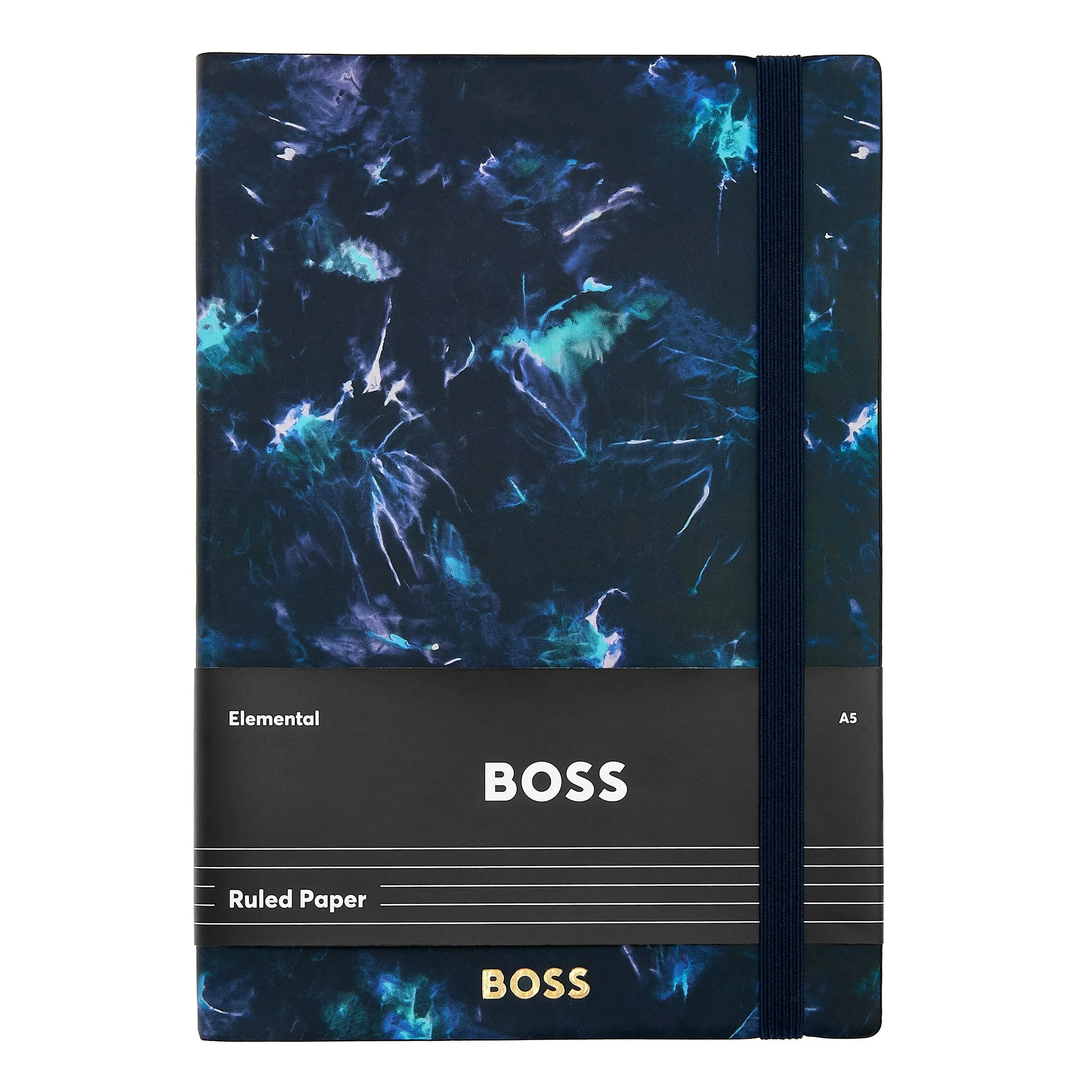 HUGO BOSS HNH418NL - Notebook A5 Tie-dye Flower Navy Lined