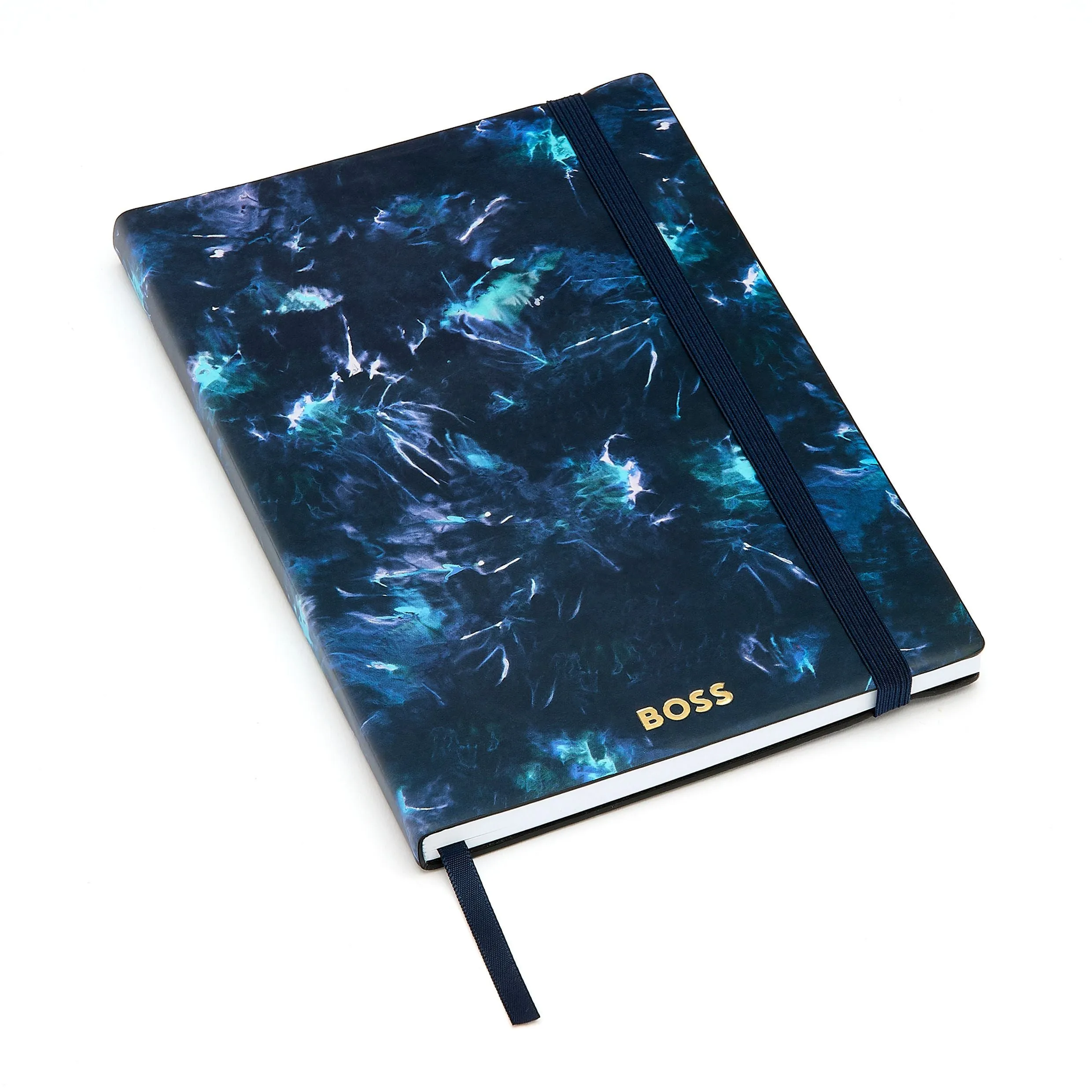 HUGO BOSS HNH418NL - Notebook A5 Tie-dye Flower Navy Lined