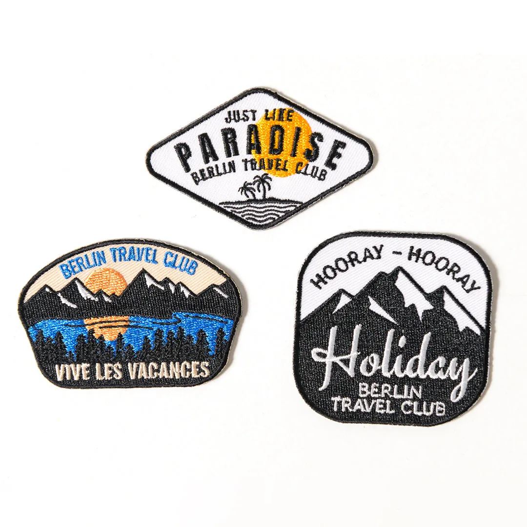Iron On Patches - Set of 3 - mixed color