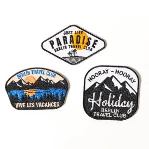 Iron On Patches - Set of 3 - mixed color