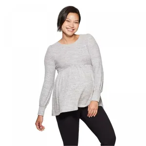 Isabel Maternity by Ingrid & Isabel Long Sleeve Cozy Babydoll Top