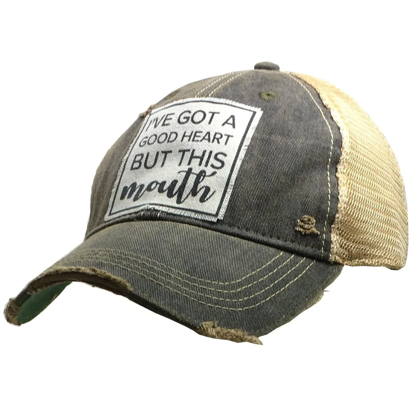 I've Got A Good Heart But This Mouth Trucker Cap Hat