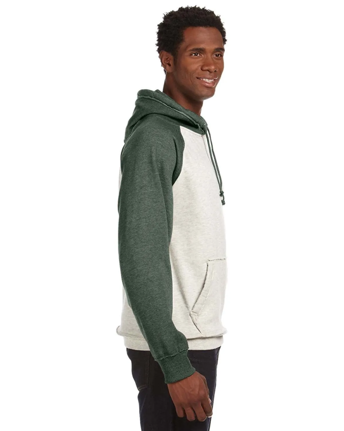 J America Adult Vintage Heather Pullover Hooded Sweatshirt