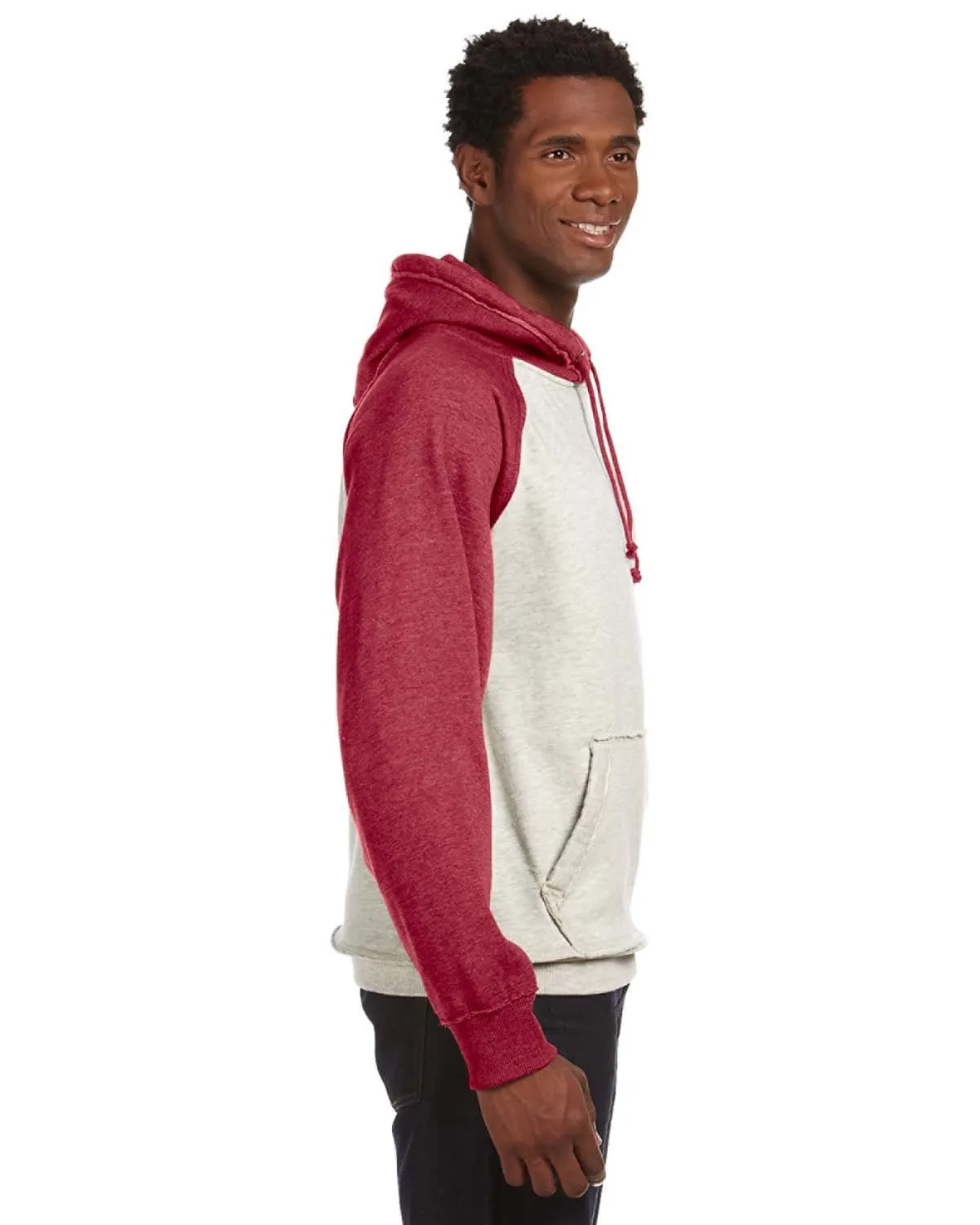 J America Adult Vintage Heather Pullover Hooded Sweatshirt
