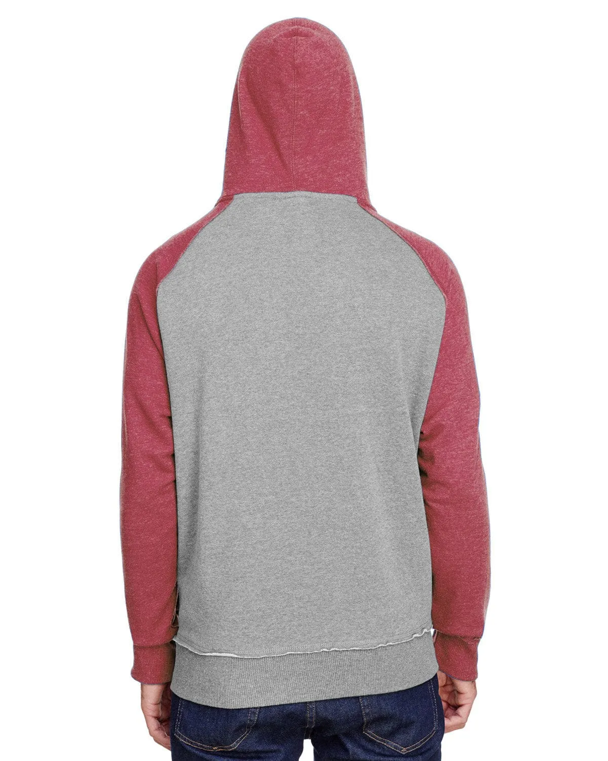 J America Adult Vintage Heather Pullover Hooded Sweatshirt