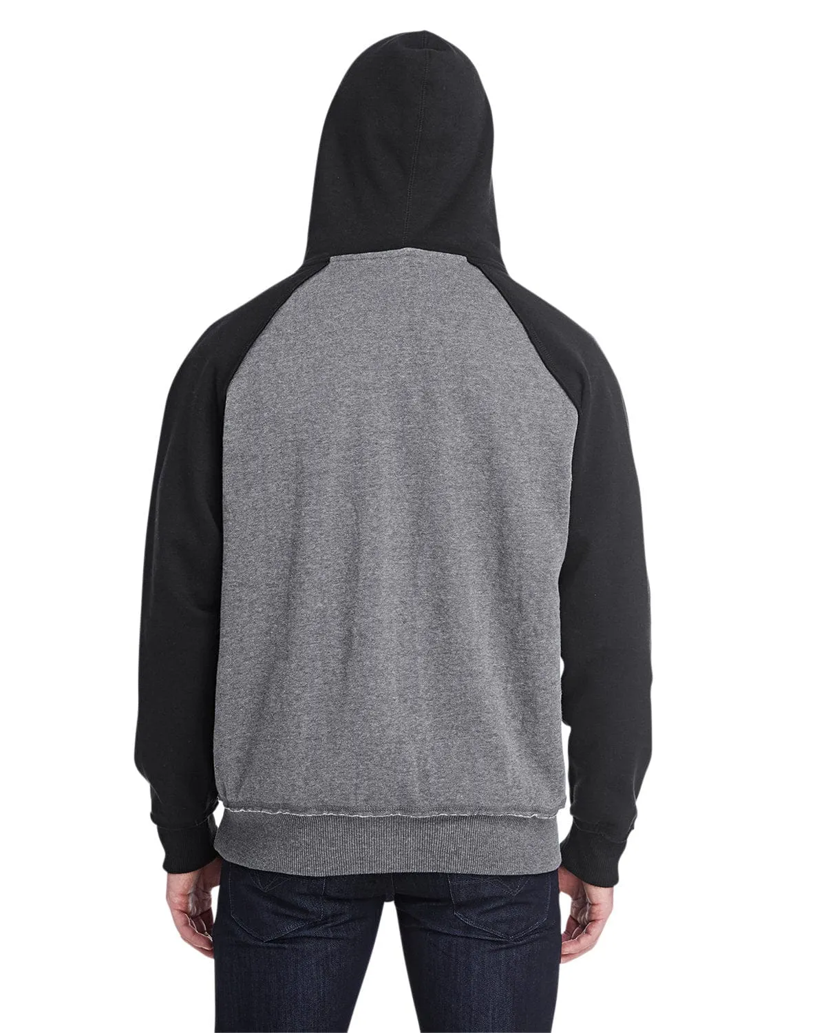 J America Adult Vintage Heather Pullover Hooded Sweatshirt