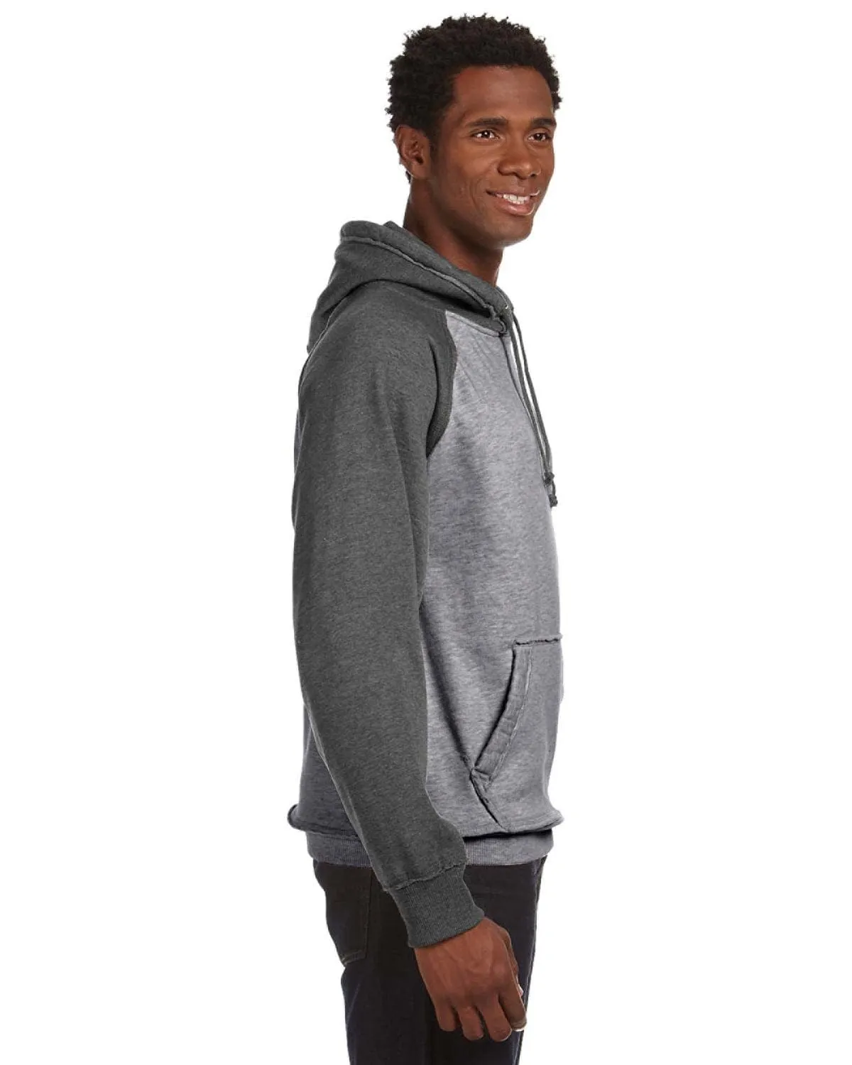 J America Adult Vintage Heather Pullover Hooded Sweatshirt