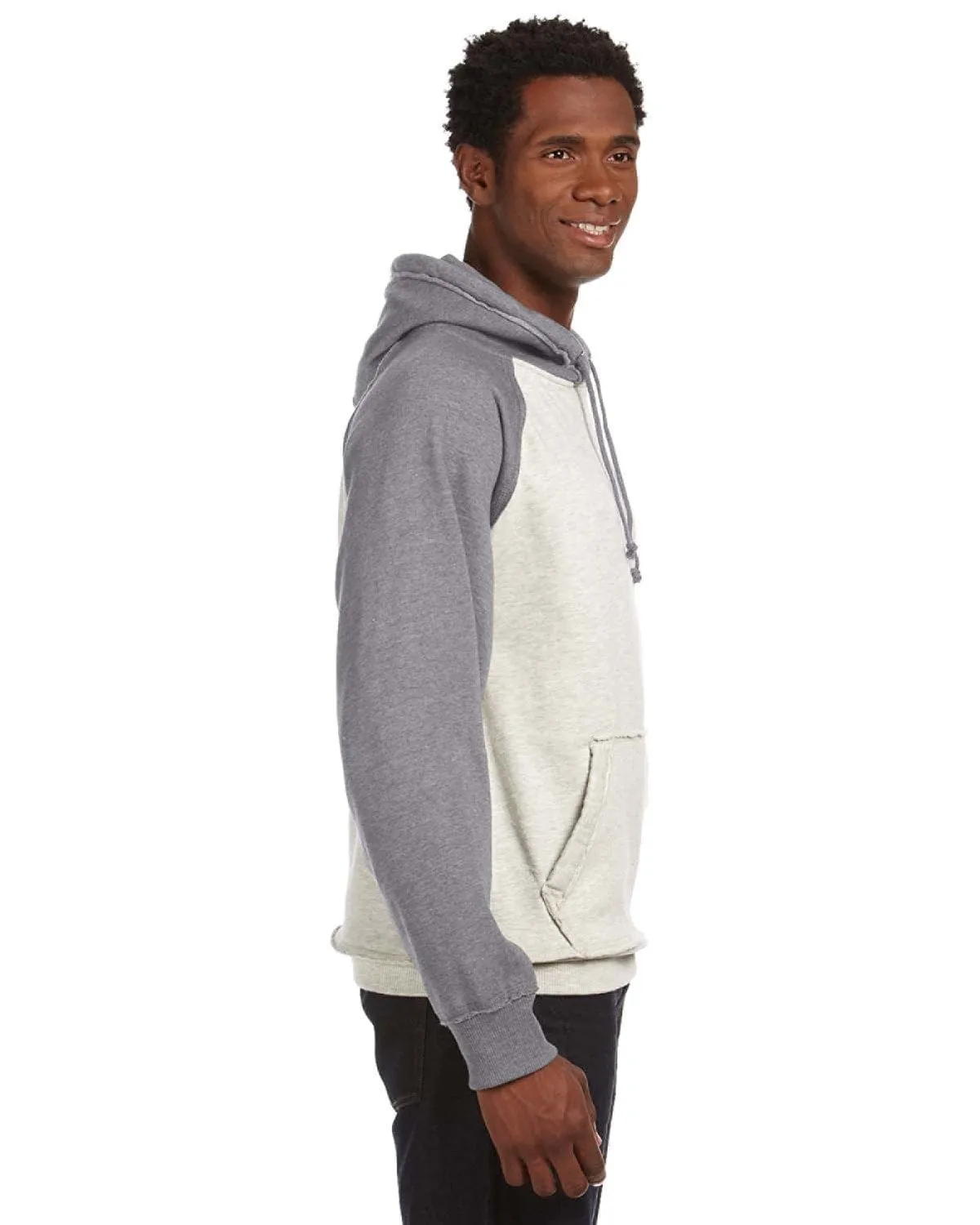 J America Adult Vintage Heather Pullover Hooded Sweatshirt
