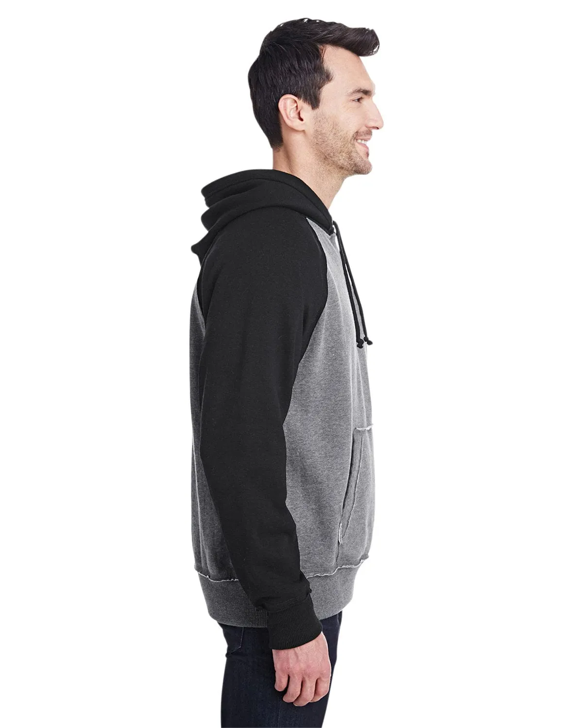 J America Adult Vintage Heather Pullover Hooded Sweatshirt