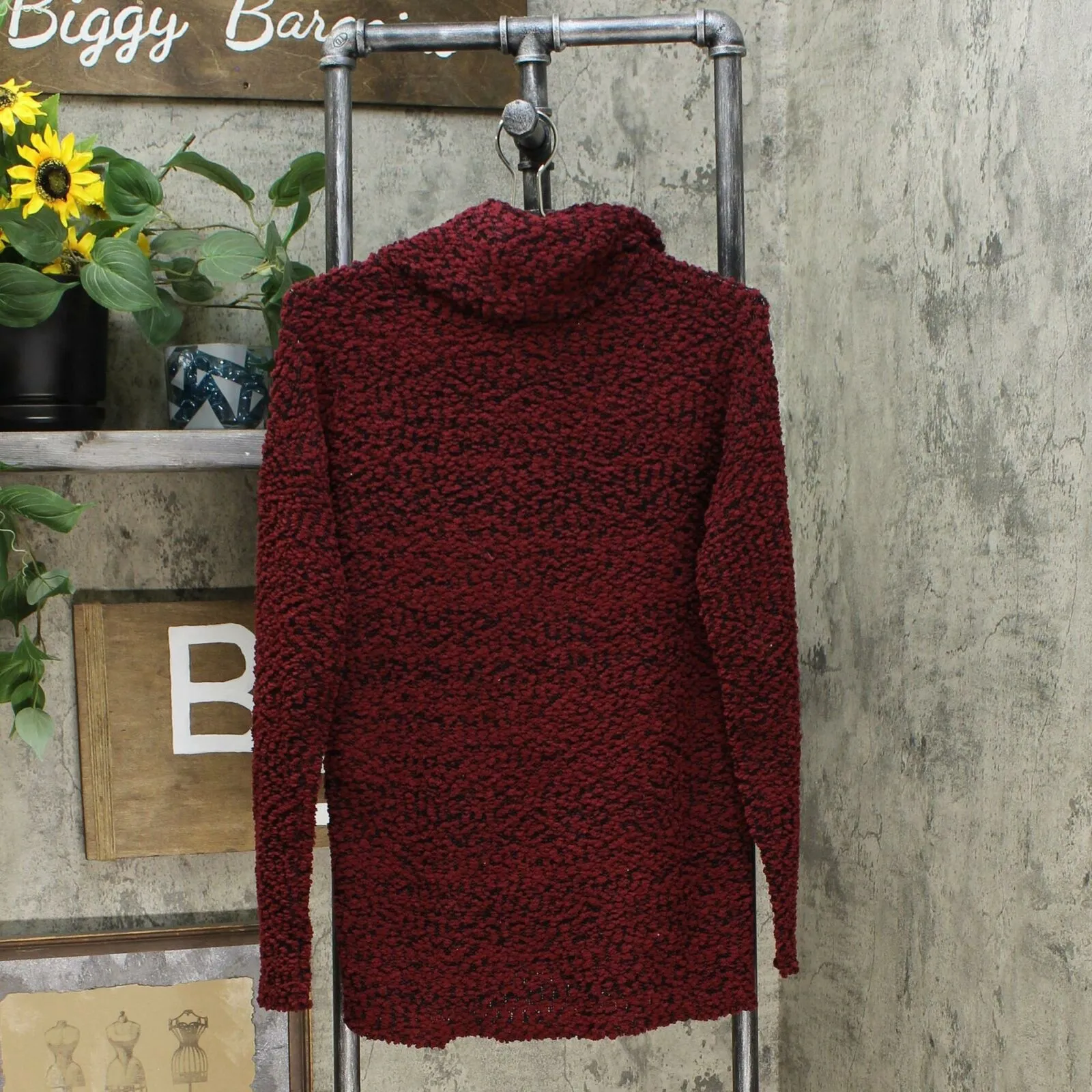 Jessica Simpson Women's Nava Cowl Neck Bumpy Knit Sweater