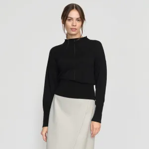 Jillian Pointelle Tencel-Wool Sweater