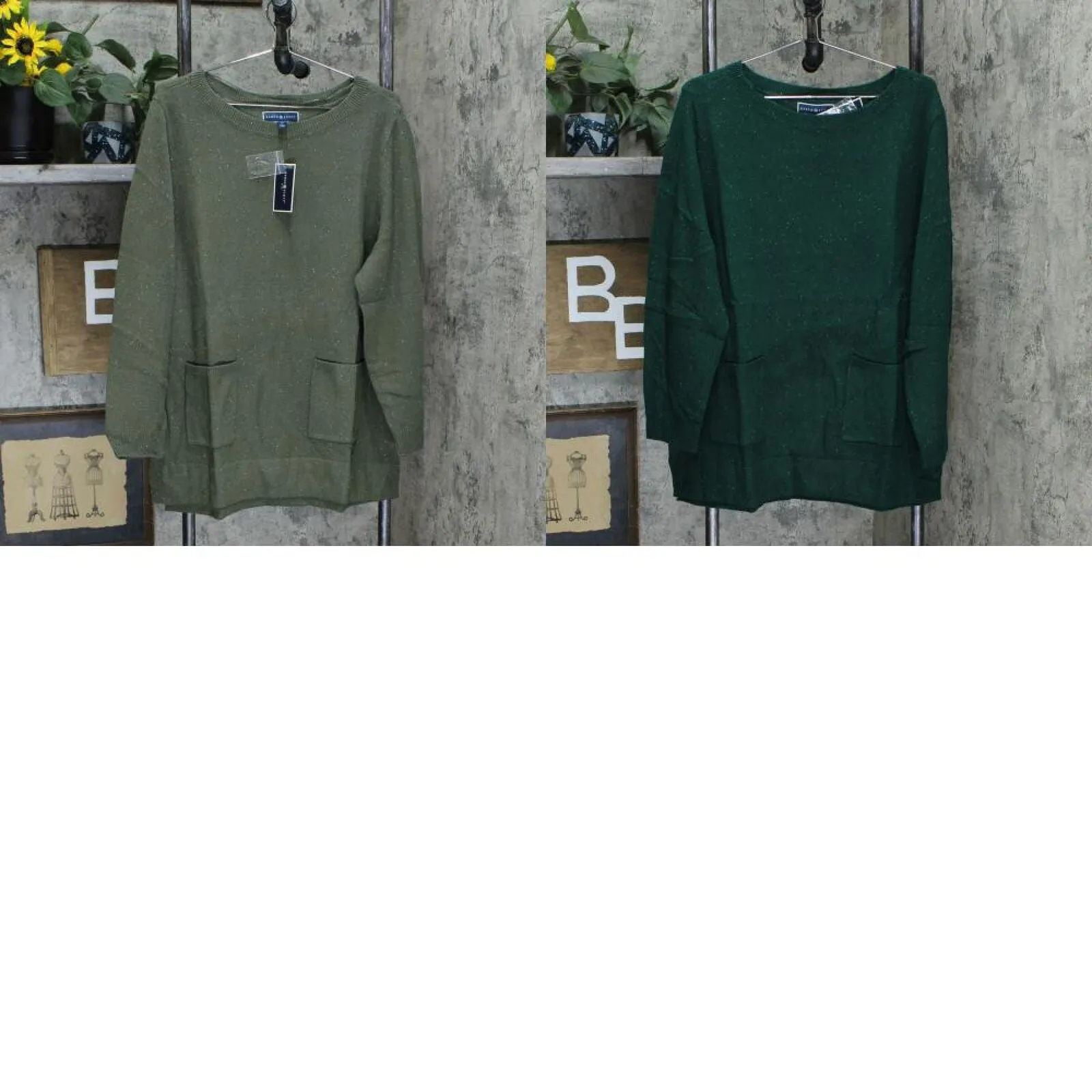 Karen Scott Plus Size Front Pocket Tunic Sweater