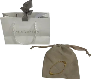 Katie Loxton Metallic 'so Loved' Waterproof Gold Sentiment Bracelet One Size