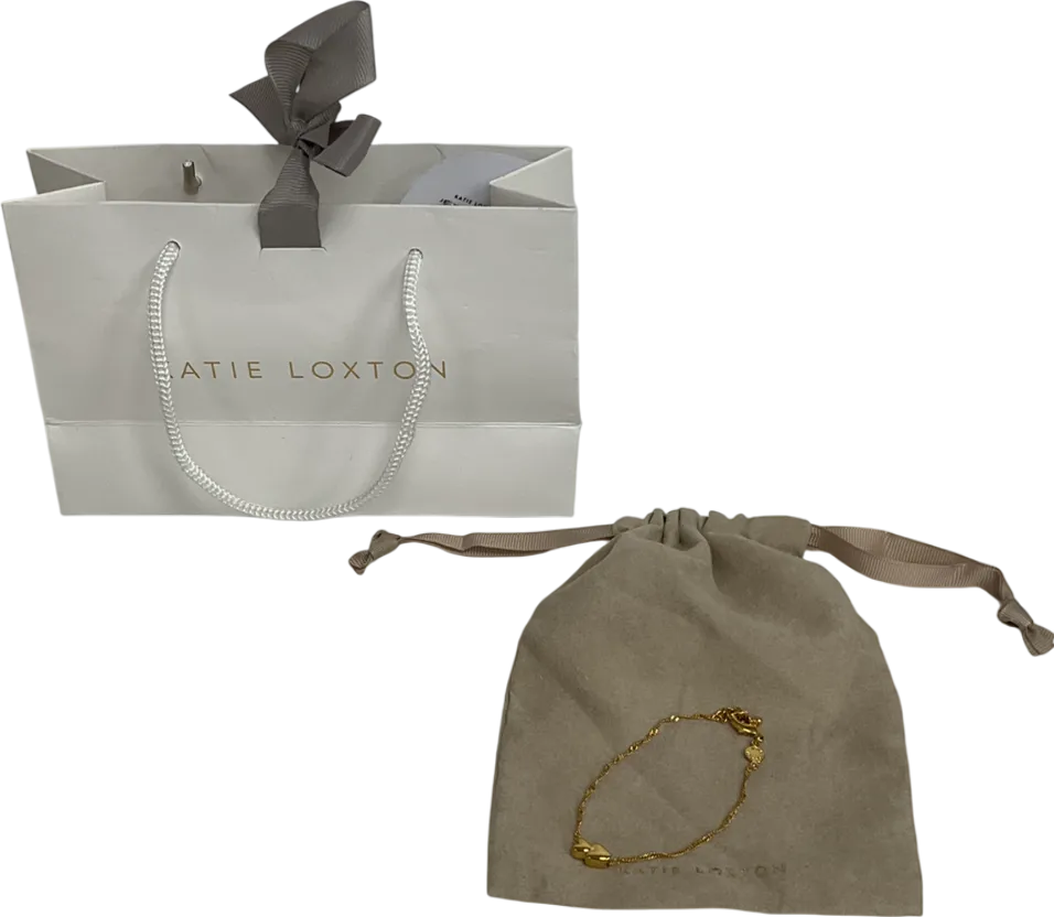 Katie Loxton Metallic 'so Loved' Waterproof Gold Sentiment Bracelet One Size
