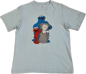 KAWS x UNIQLO x Sesame Street Companion Trash Can Tee