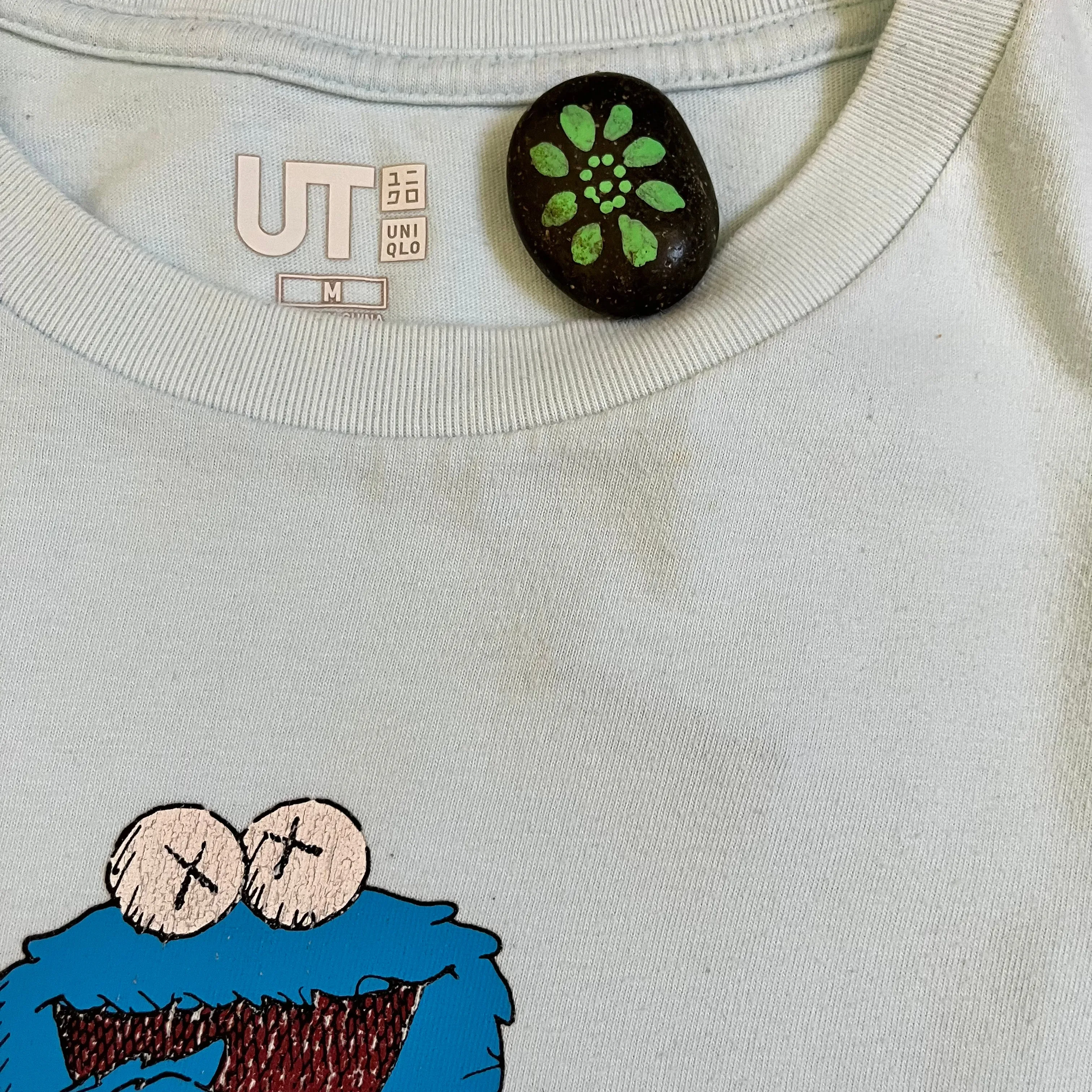 KAWS x UNIQLO x Sesame Street Companion Trash Can Tee