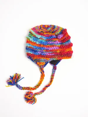 Kids Recycle Silk/wool Beanie.