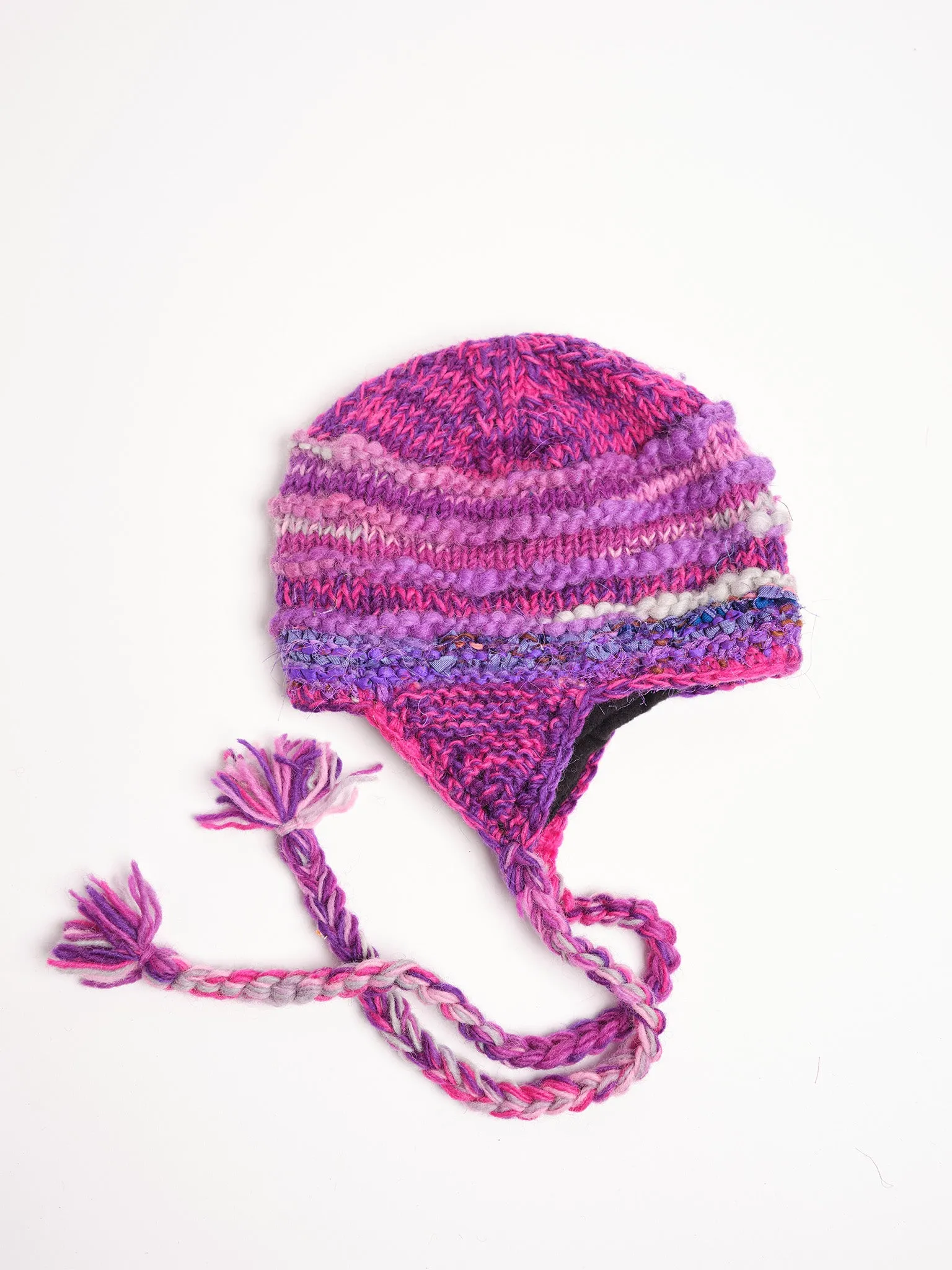 Kids Recycle Silk/wool Beanie.