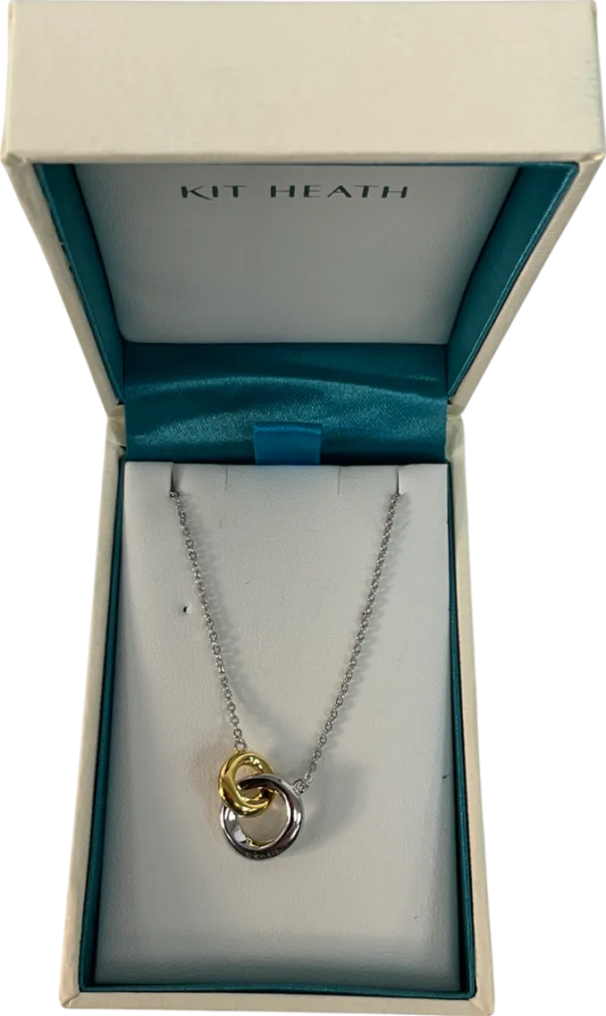 Kit Heath Sterling Silver & Gold plated Bevel Cirque Link Necklace