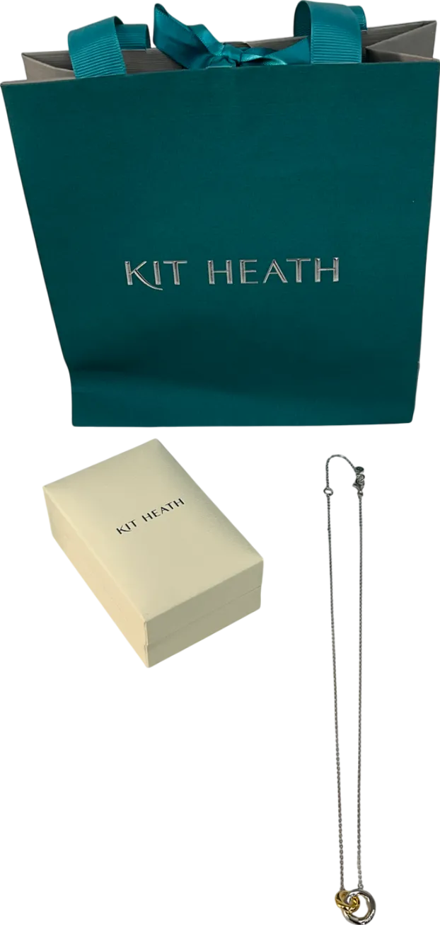 Kit Heath Sterling Silver & Gold plated Bevel Cirque Link Necklace