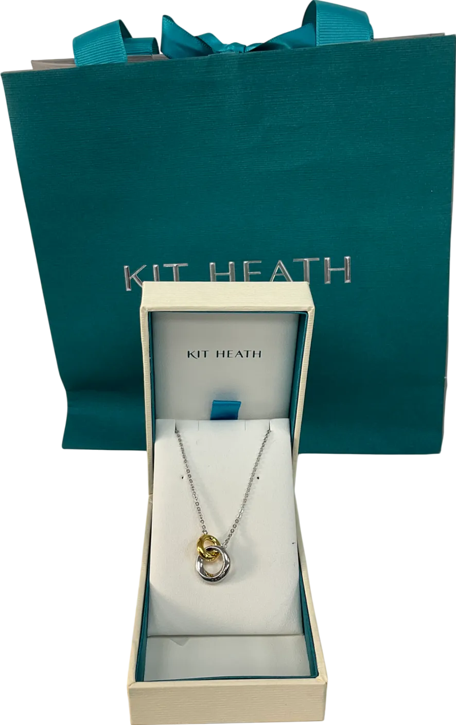 Kit Heath Sterling Silver & Gold plated Bevel Cirque Link Necklace