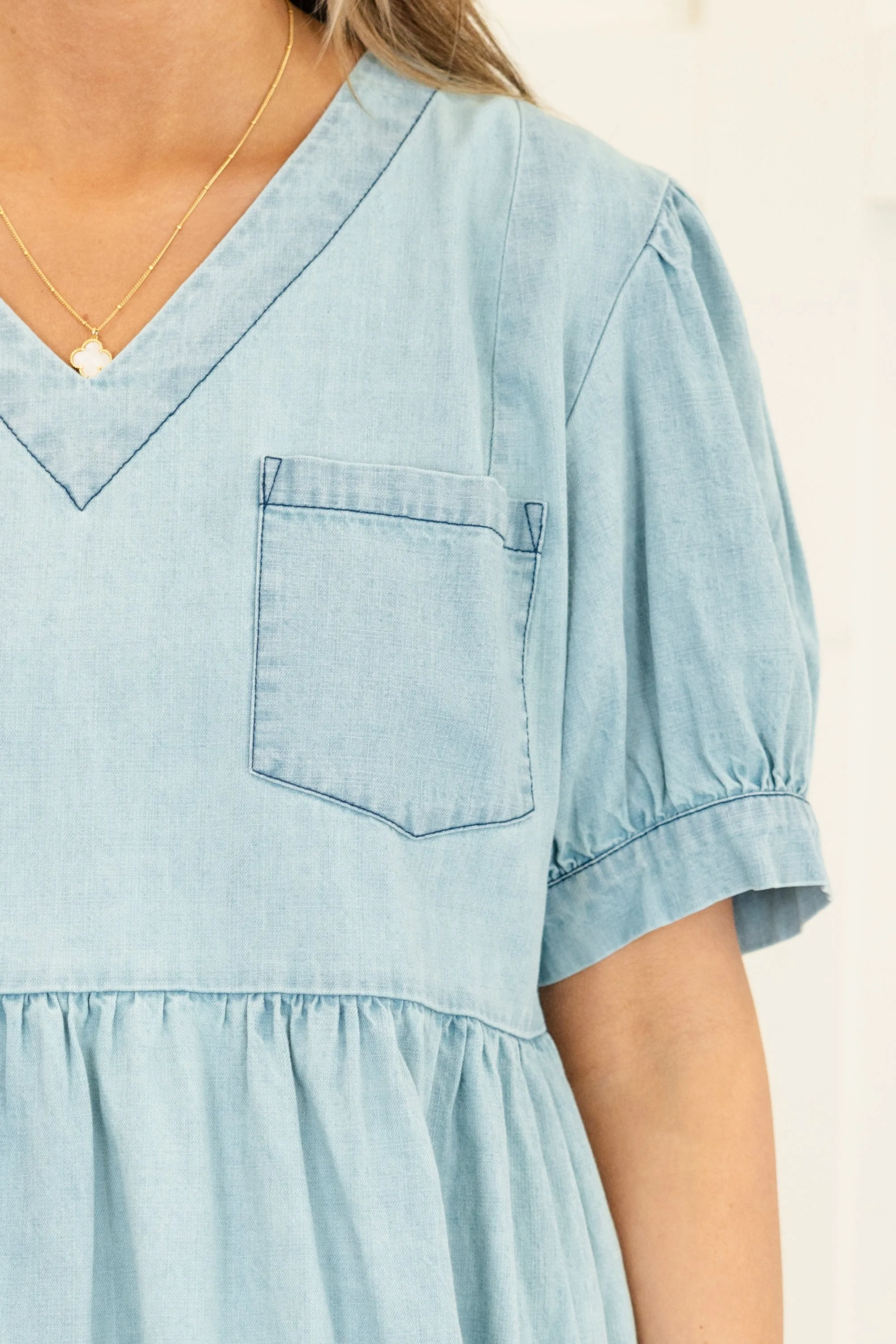 Laid Back Sunday Dress, Blue
