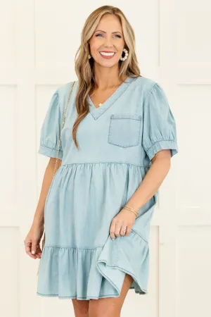 Laid Back Sunday Dress, Blue