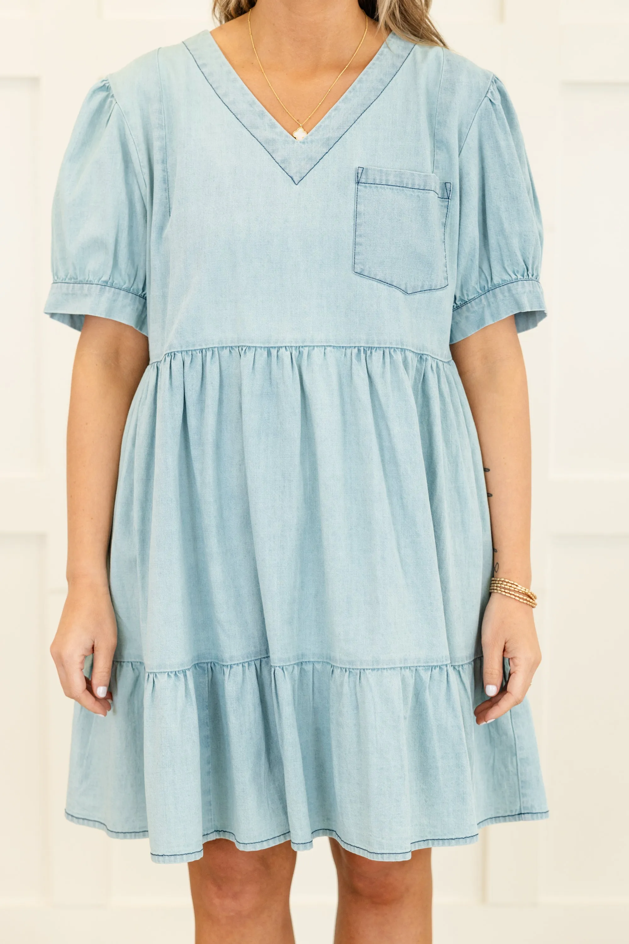 Laid Back Sunday Dress, Blue