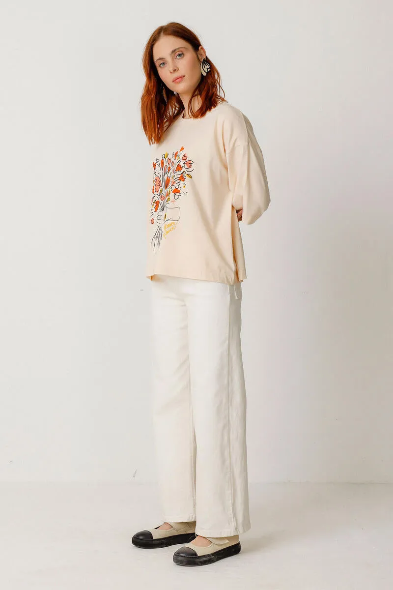 Lariz T-shirt Cream