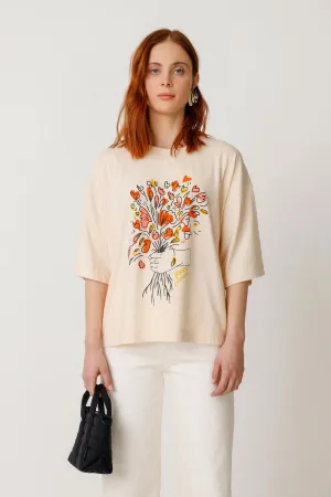 Lariz T-shirt Cream