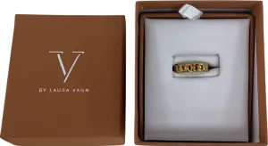 Laura Vann Metallic Open Link Ring - Size K