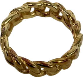 Laura Vann Metallic Open Link Ring - Size K