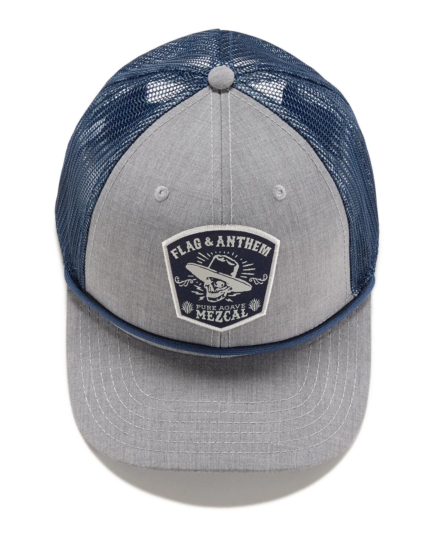 LIGHTENING SKULL MEZCAL ROPE TRUCKER HAT