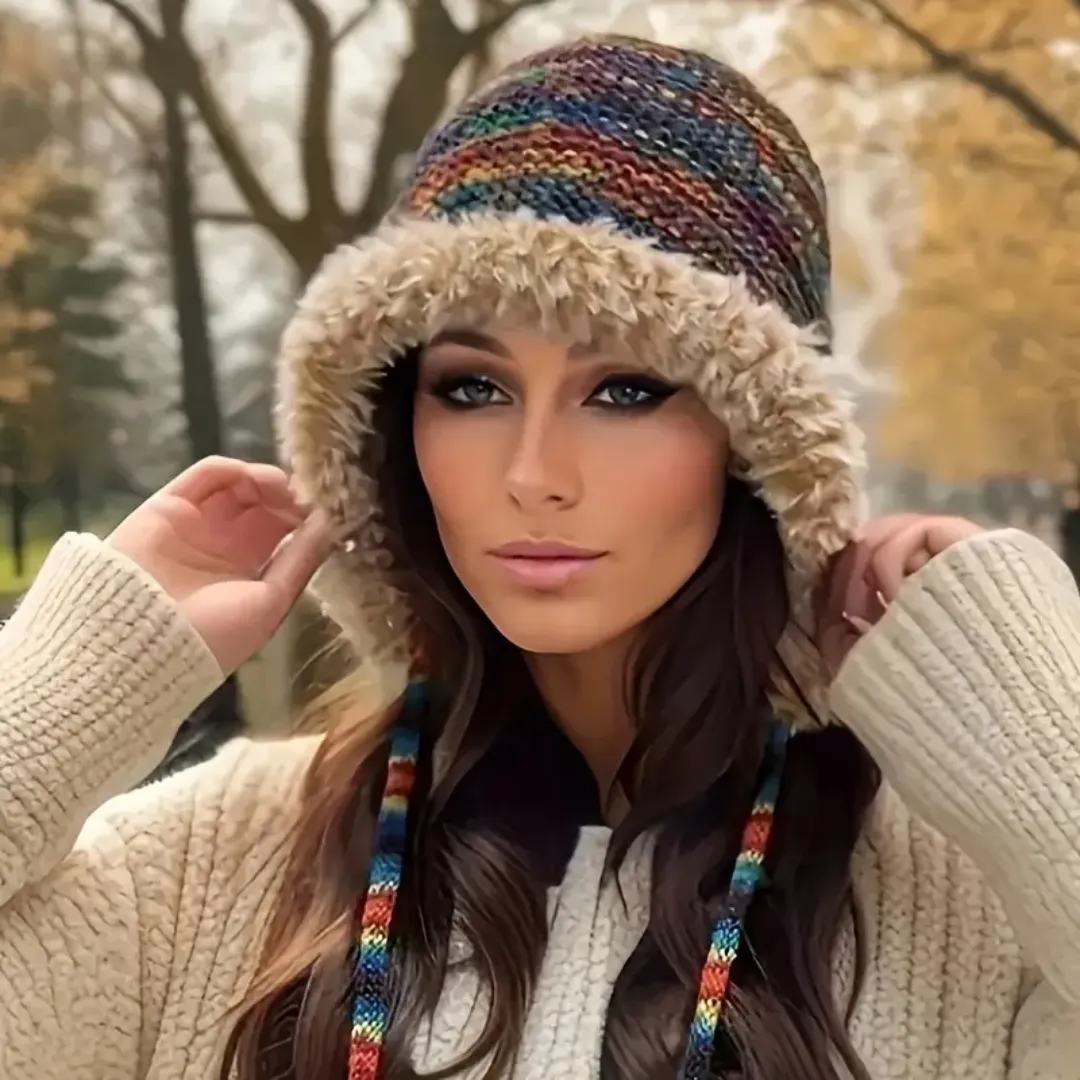 Lindsey | Boho Crochet Beanie