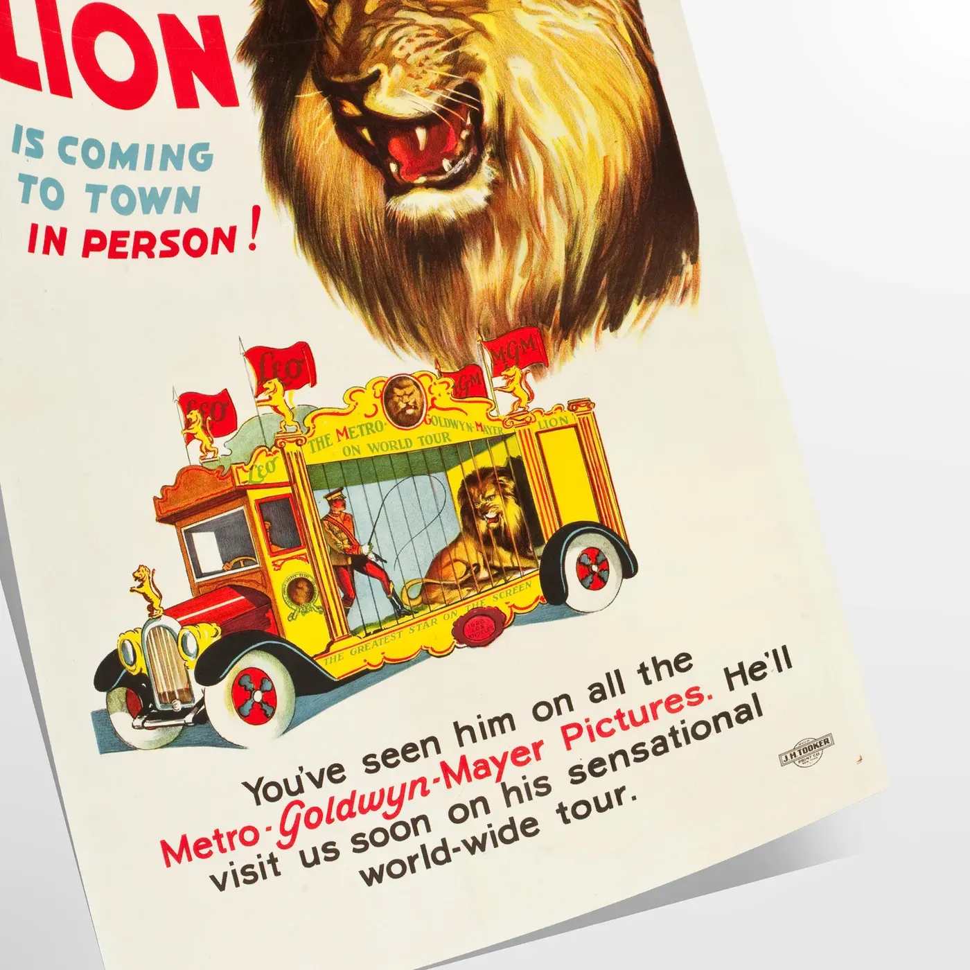 Lion Travel Poster Art