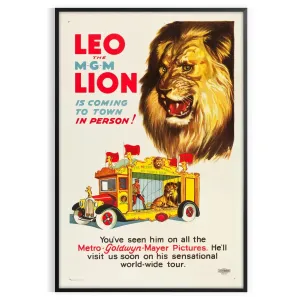 Lion Travel Poster Art