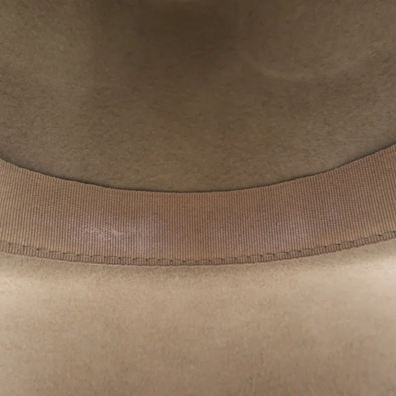 Lovely Bird Braided Band Fedora Hat Brown Wool Felt