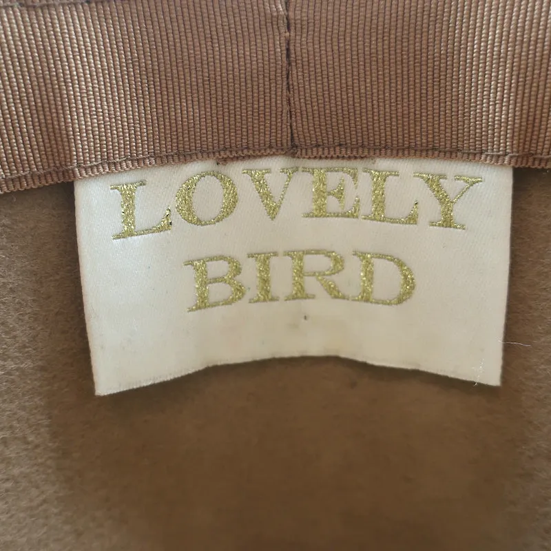 Lovely Bird Braided Band Fedora Hat Brown Wool Felt