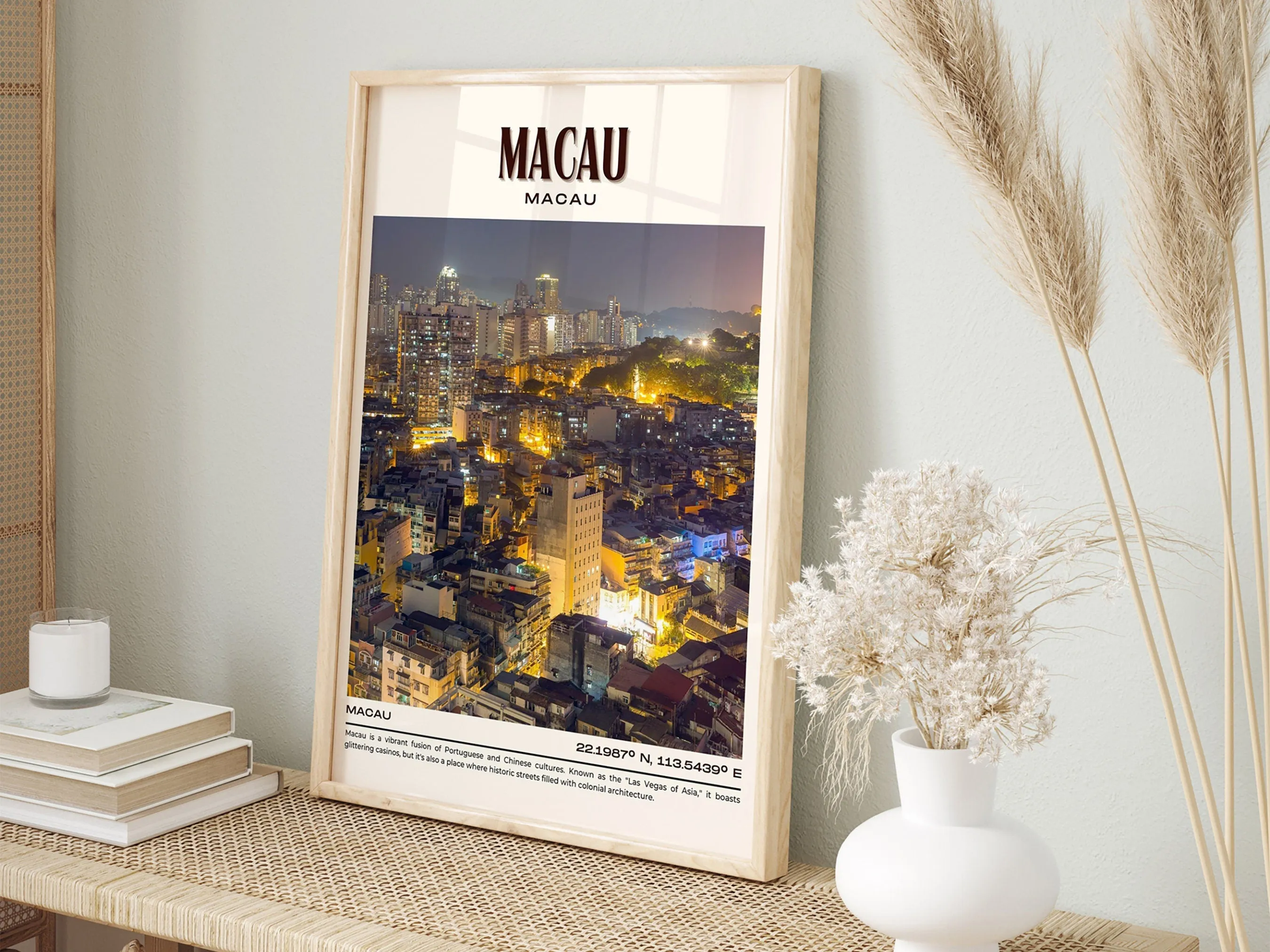 Macau Vintage Wall Art,  Macau