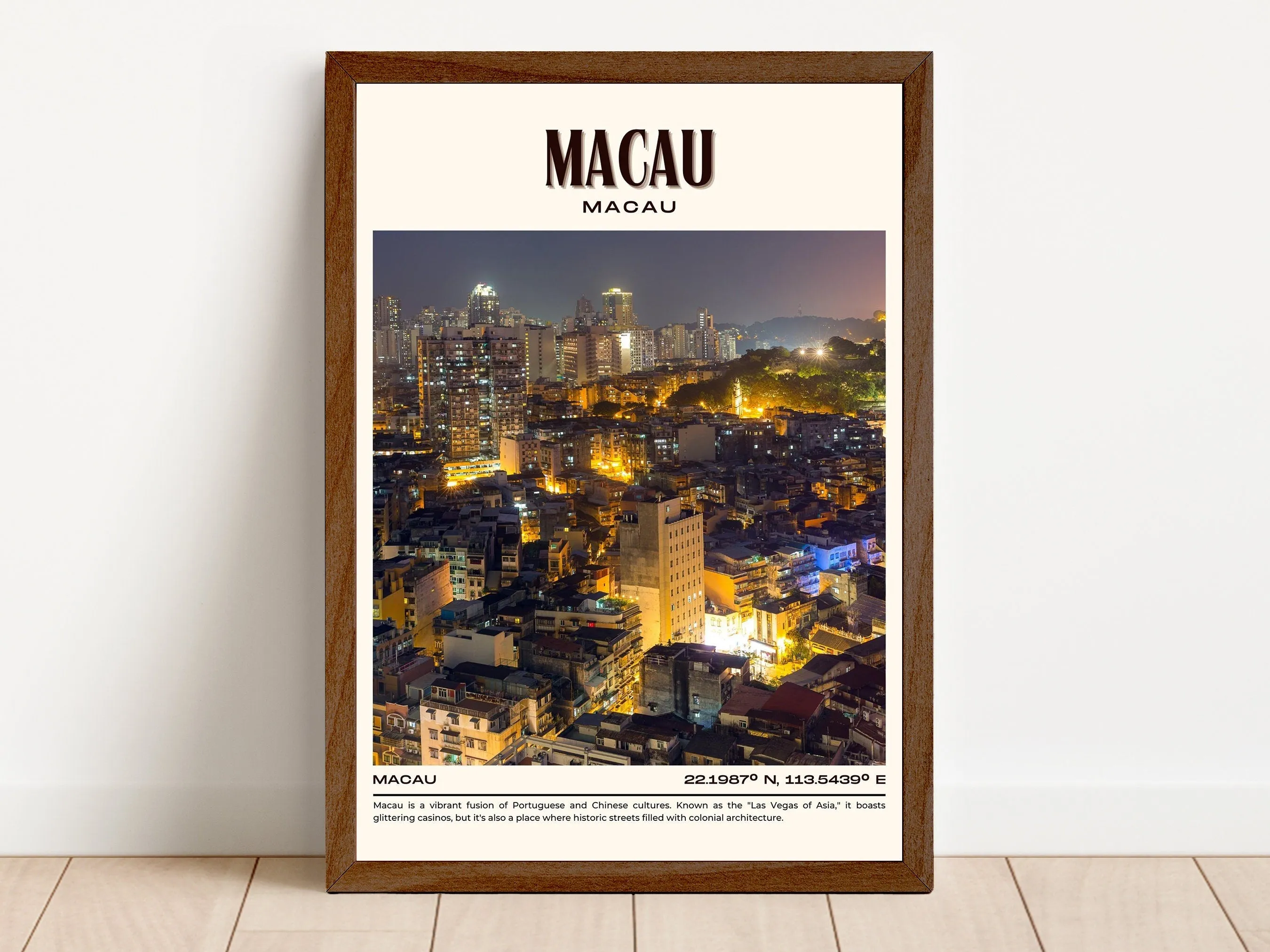 Macau Vintage Wall Art,  Macau