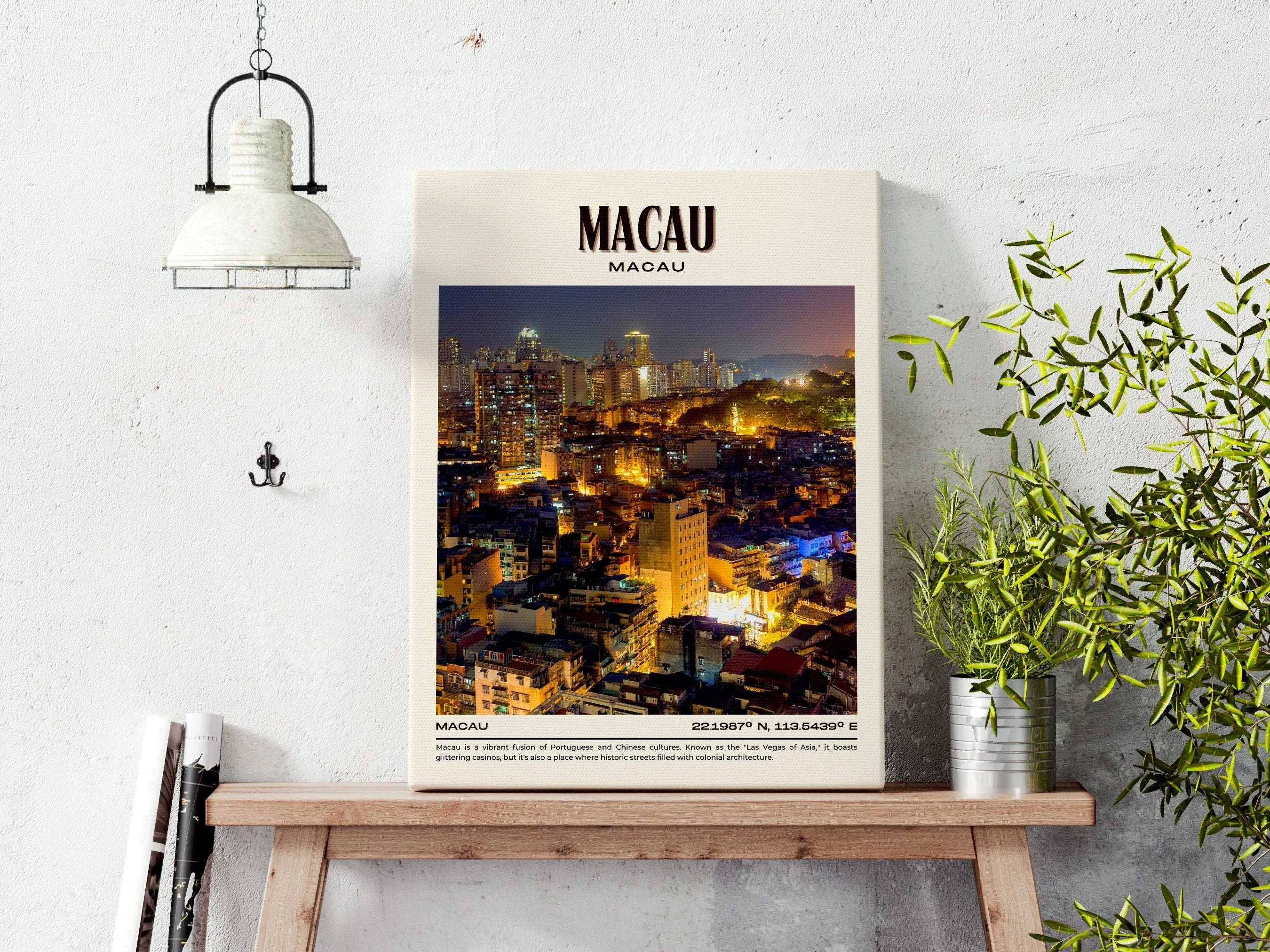 Macau Vintage Wall Art,  Macau