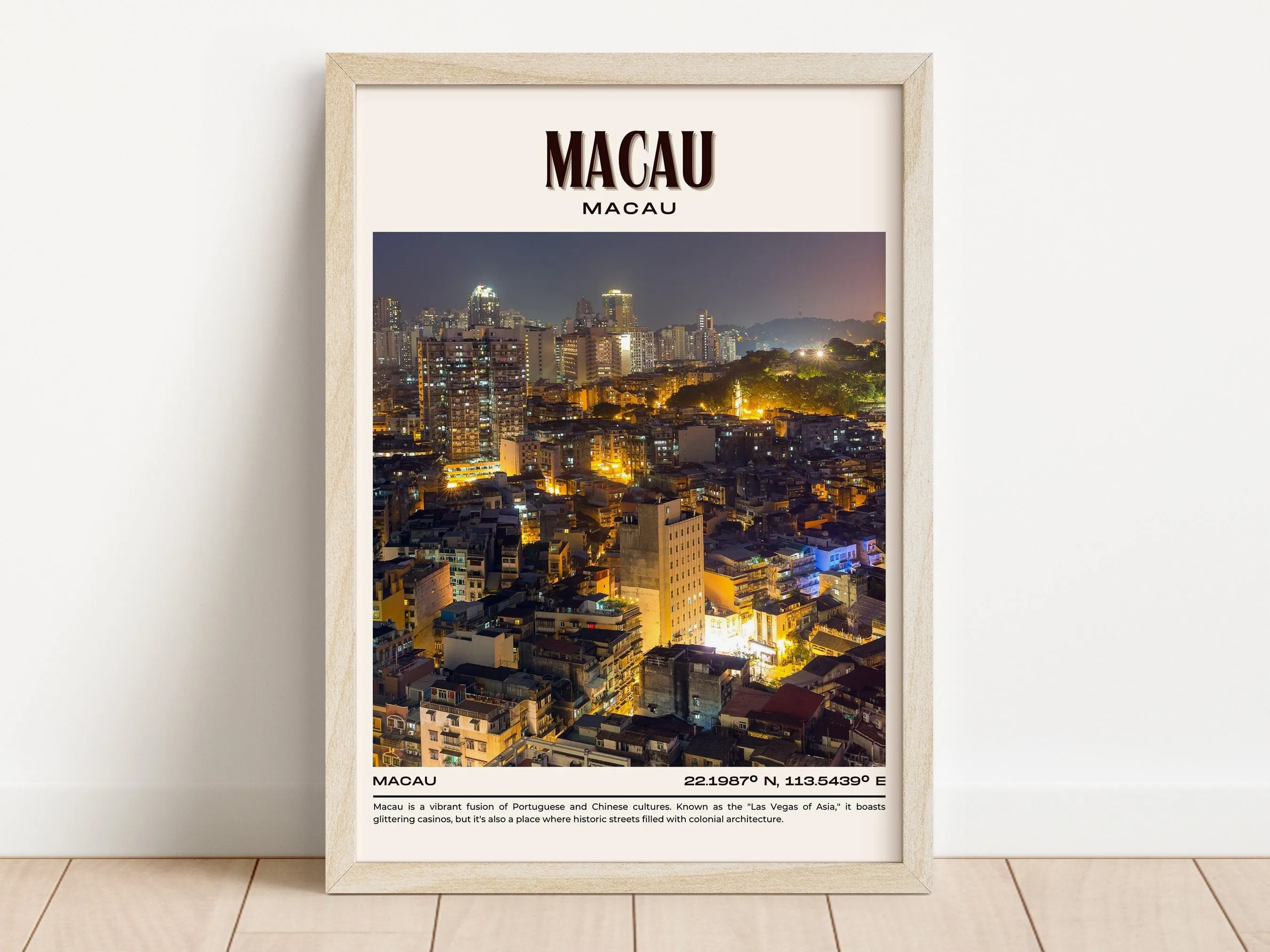 Macau Vintage Wall Art,  Macau