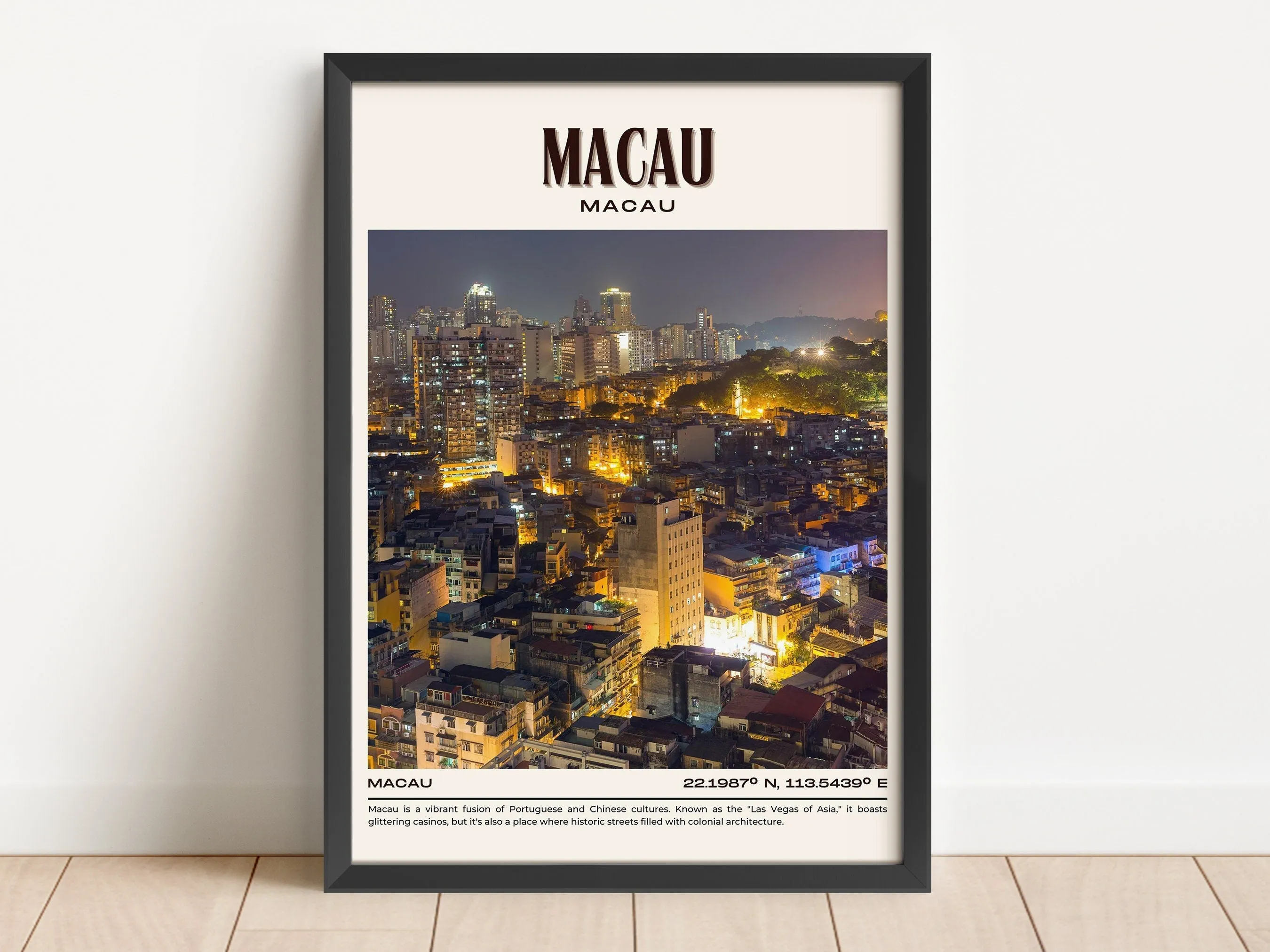 Macau Vintage Wall Art,  Macau
