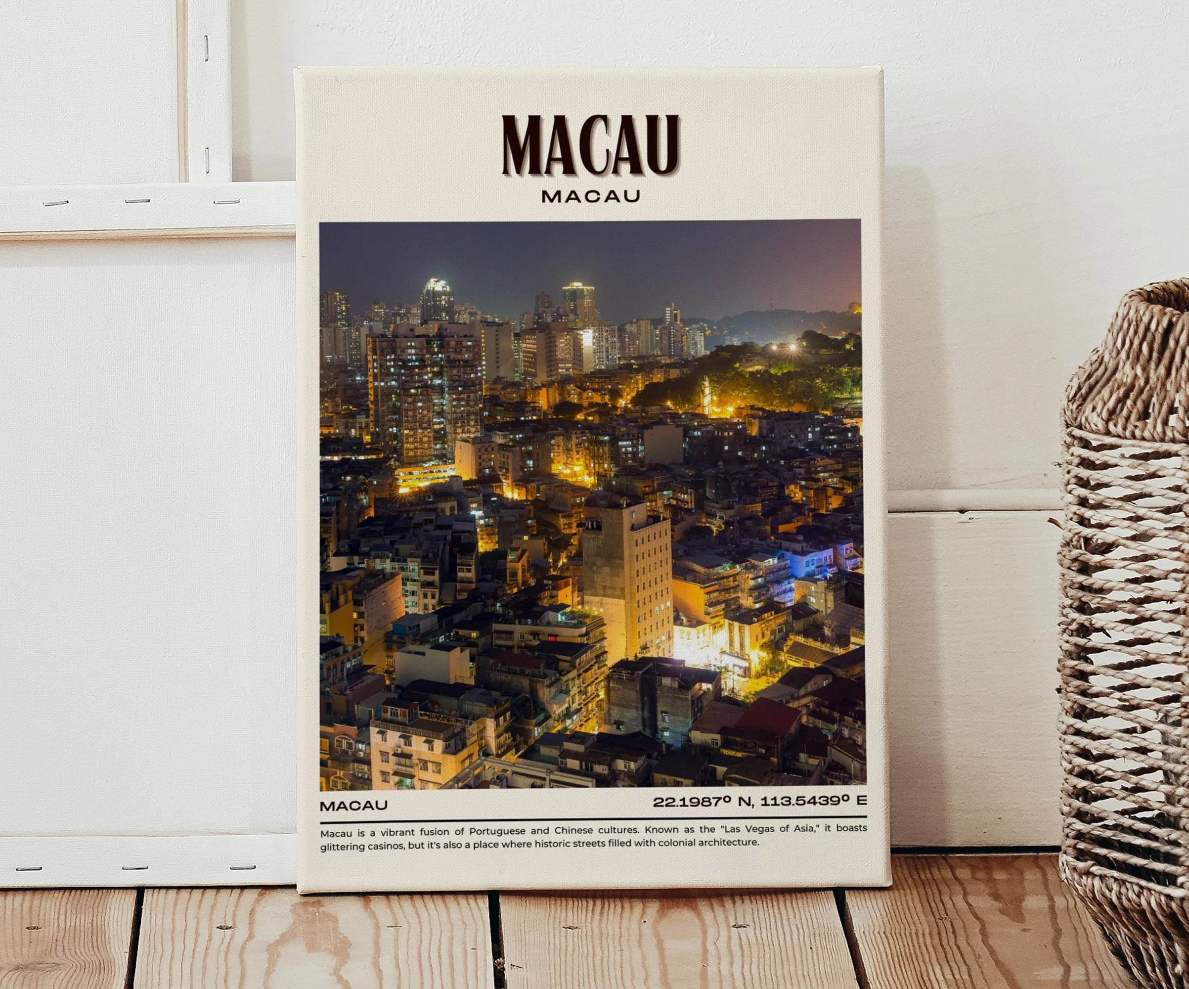 Macau Vintage Wall Art,  Macau