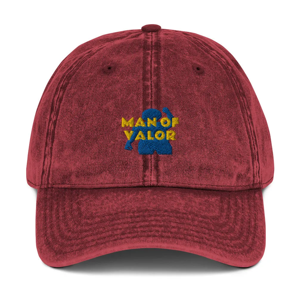 Man of Valor Vintage Cotton Twill Cap
