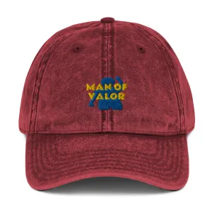 Man of Valor Vintage Cotton Twill Cap