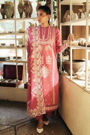 MANIJEH (ZW21-02) |  Zaha Hamrahi Winter Collection 2021 | Unstitched Embroidered Khaddar Suits
