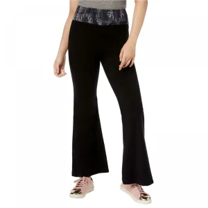 Material Girl Women's Snake Print Waist Flare Leg Leggings