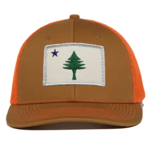 ME Flag Patch Trucker Hat